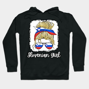 Slovenia Slovenka Flag Girls Slovenian Girl Kids Hoodie